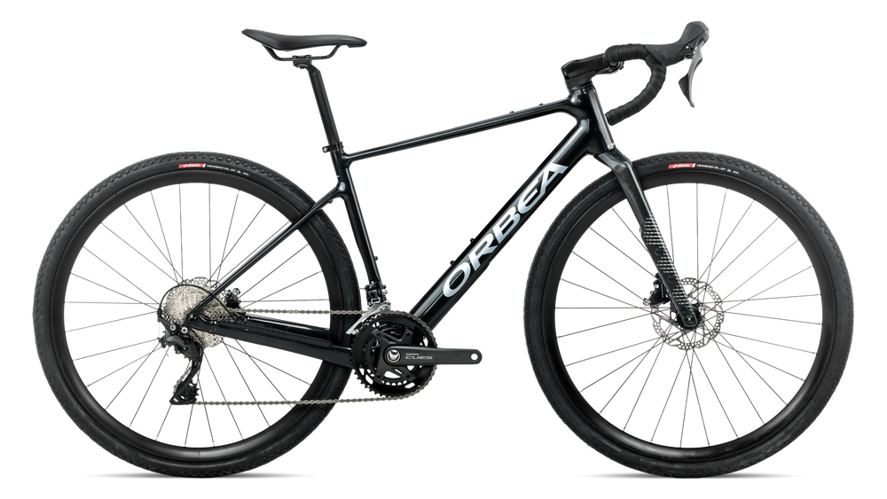 Orbea TERRA H40 Road Bike in Diamond Black - Diamond Carbon View (Gloss), side view