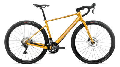 Orbea TERRA H40 Road Bike in Bumblebee Yellow - Brown (Gloss), side view
