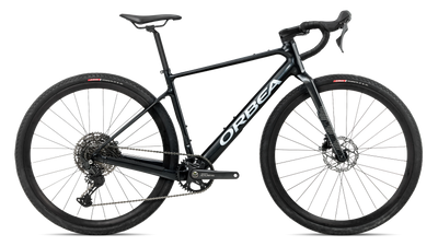 Orbea TERRA H40 1X Road Bike in Diamond Black - Diamond Carbon View (Gloss), side view