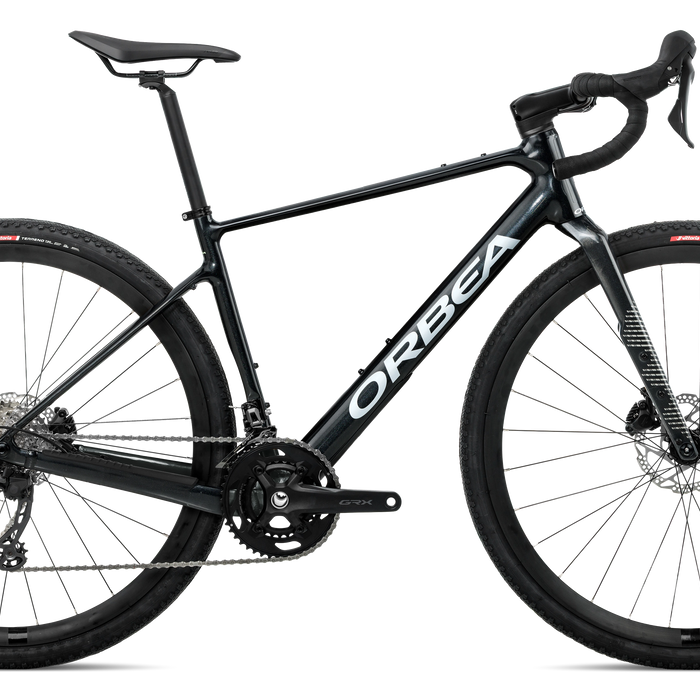 Orbea TERRA H30 Road Bike in Diamond Black - Diamond Carbon View (Gloss), side view