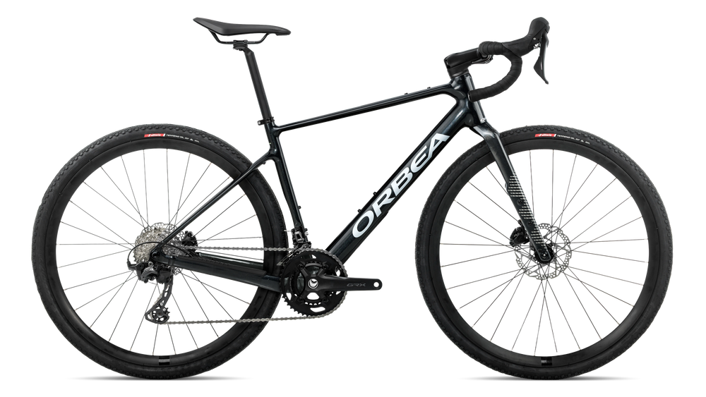 Orbea TERRA H30 Road Bike in Diamond Black - Diamond Carbon View (Gloss), side view