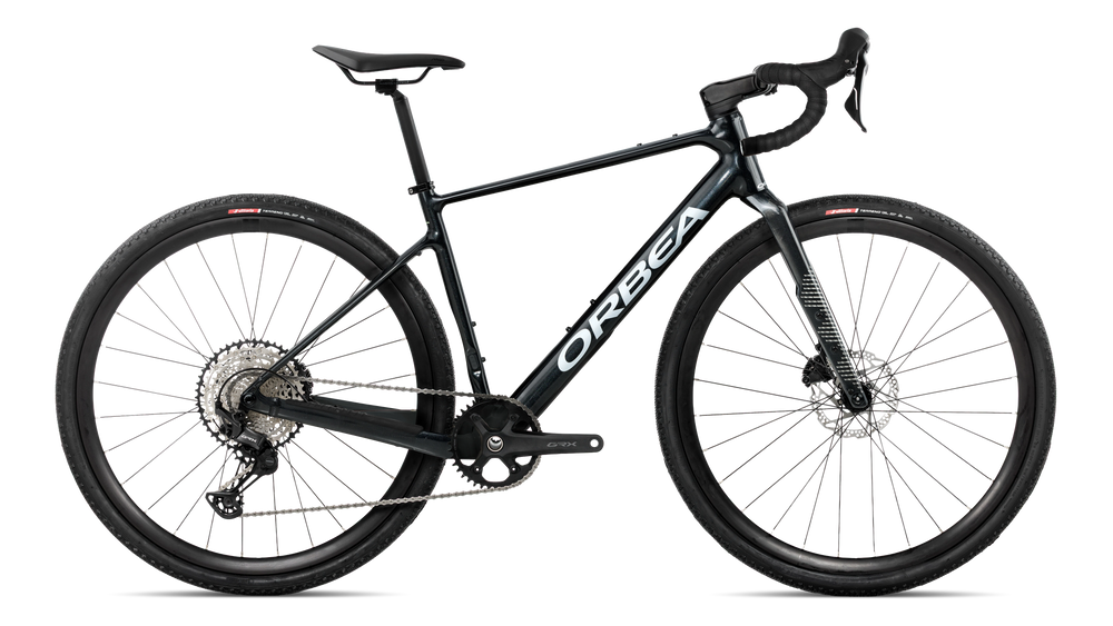 Orbea TERRA H30 1X Road Bike in Diamond Black - Diamond Carbon View (Gloss), side view