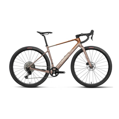 Orbea TERRA M30TEAM 1X Road Bike in Nickel - Met Cinnamon (Matt), side view
