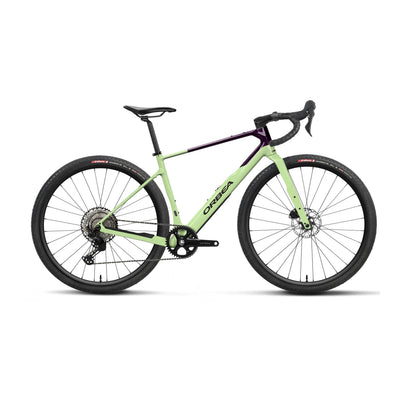 Orbea TERRA M30TEAM 1X Road Bike in Acid Gum - Fantasy Purple Carbon View (Gloss), side view