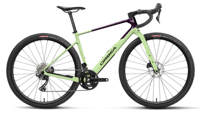Orbea TERRA M20TEAM Road Bike in Acid Gum - Fantasy Purple Carbon View (Gloss), side view