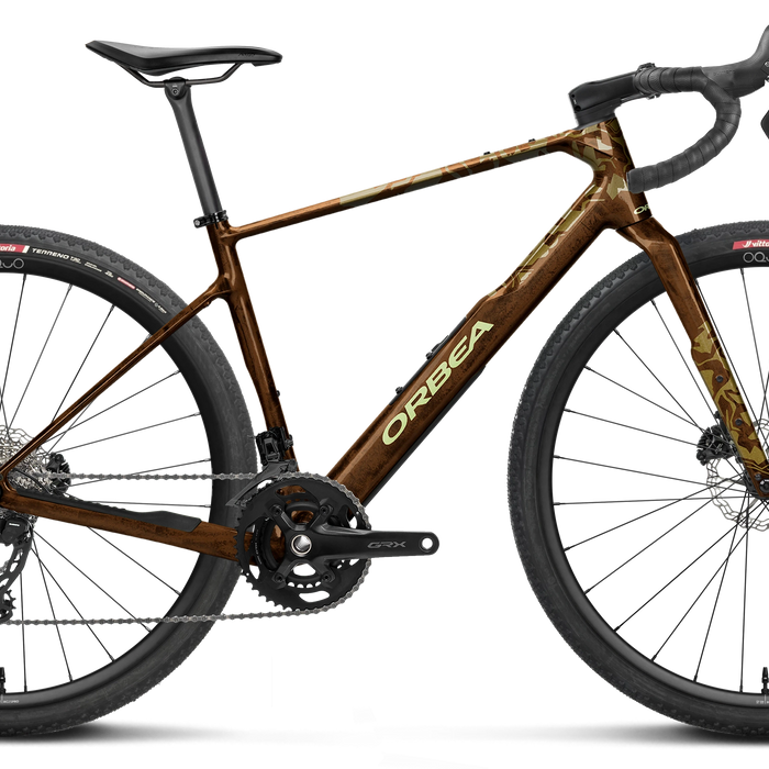 Orbea TERRA M20TEAM Road Bike in Caramel Carbon View (Gloss), side view