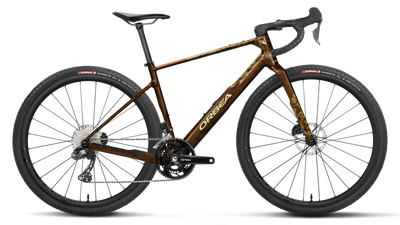 Orbea TERRA M20iTEAM Road Bike in Caramel Carbon View (Gloss), side view