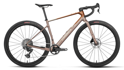 Orbea TERRA M21eTEAM 1X Road Bike in Nickel - Met Cinnamon (Matt), side view