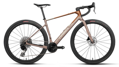 Orbea TERRA M22 TEAM 1X Road Bike in Nickel - Met Cinnamon (Matt), side view