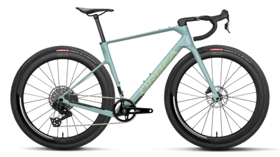 Orbea TERRA RACE M31eLTD 1X Road Bike in Frozen Concrete (Gloss), side view