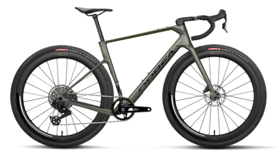 Orbea TERRA RACE M31eLTD 1X Road Bike in Spaceship Green (Matt), side view