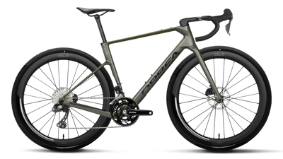 Orbea TERRA RACE M20iLTD Road Bike in Spaceship Green (Matt), side view