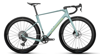 Orbea TERRA RACE M21eLTD 1X Road Bike in Frozen Concrete (Gloss), side view