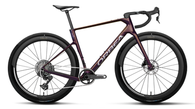 Orbea TERRA RACE M21eLTD 1X Road Bike in Sunset Carbon View (Matt), side view