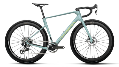 Orbea TERRA RACE M11eLTD 1X PWR Road Bike in Frozen Concrete (Gloss), side view