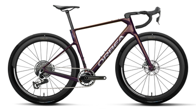Orbea TERRA RACE M11eLTD 1X PWR Road Bike in Sunset Carbon View (Matt), side view