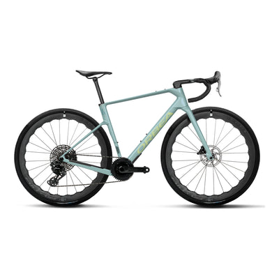 Orbea TERRA RACE M12 LTD 1X PWR Road Bike in Frozen Concrete (Gloss), side view