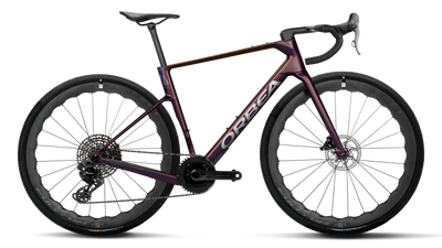 Orbea TERRA RACE M12 LTD 1X PWR Road Bike in Sunset Carbon View (Matt), side view