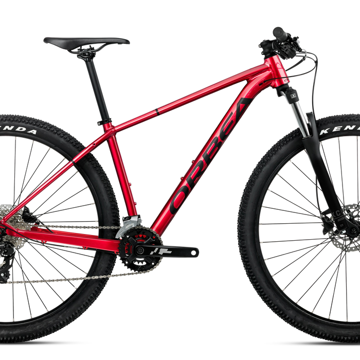 2027 Orbea Onna 27 50 Hardtail Mountain Bike in Burning Red (Gloss) - Black (Matt), side view