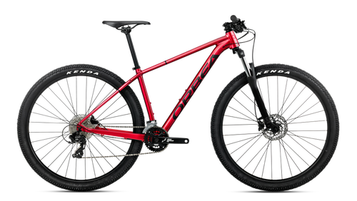 2027 Orbea Onna 27 50 Hardtail Mountain Bike in Burning Red (Gloss) - Black (Matt), side view