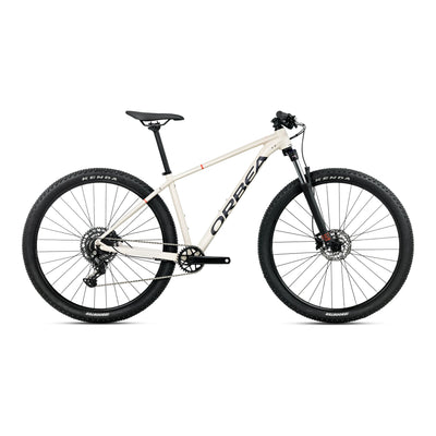 2027 Orbea Onna 27 40 Hardtail Mountain Bike in Ivory White (Gloss) - Navy Blue (Matt), side view