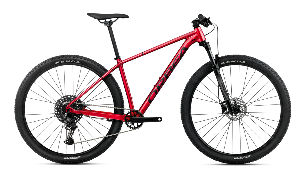 2027 Orbea Onna 27 20 Hardtail Mountain Bike in Burning Red (Gloss) - Black (Matt), side view