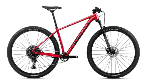 2027 Orbea Onna 27 20 Hardtail Mountain Bike in Burning Red (Gloss) - Black (Matt), side view