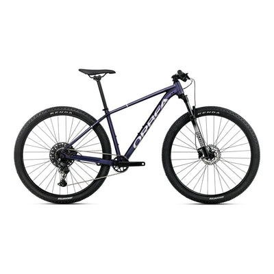 2027 Orbea Onna 27 20 Hardtail Mountain Bike in Tanzanite (Matt) - Silver (Gloss), side view