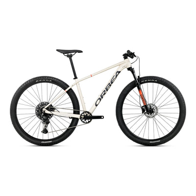 2027 Orbea Onna 27 20 Hardtail Mountain Bike in Ivory White (Gloss) - Navy Blue (Matt), side view