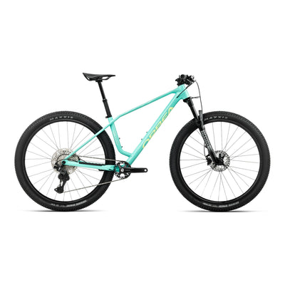 Orbea ALMA H20 Mountain Bike in Aloha Green - Acid Gum (Gloss), side view