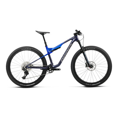 Orbea OIZ M30 Mountain Bike in Noctiluca Carbon View - Cobalt Blue (Gloss), side view