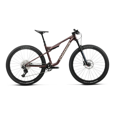 Orbea OIZ M30 Mountain Bike in Burning Ashes C. View (Matt) - Ivory White (Gloss), side view