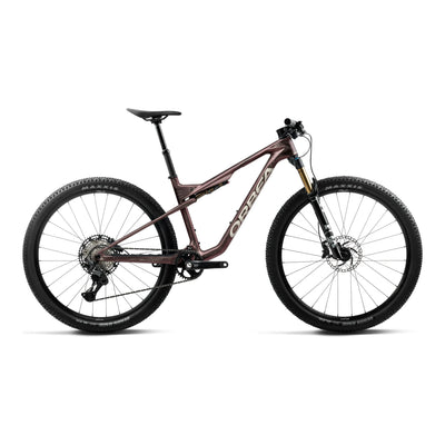 Orbea OIZ M20 Mountain Bike in Burning Ashes C. View (Matt) - Ivory White (Gloss), side view