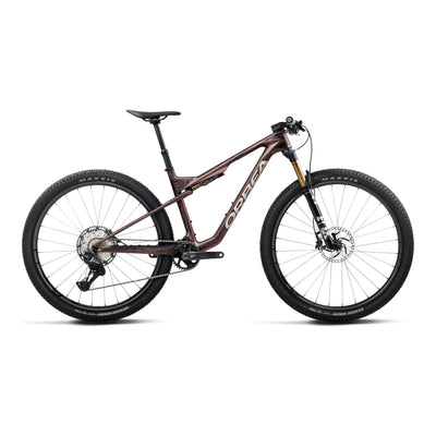 Orbea OIZ M10 Mountain Bike in Burning Ashes C. View (Matt) - Ivory White (Gloss), side view