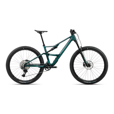 Orbea OCCAM SL M30 Mountain Bike in Escape Green - Carbon View Gloss, side view