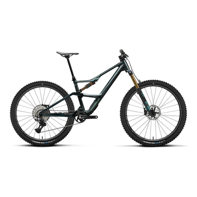 Orbea OCCAM SL M10 Mountain Bike in Escape Green - Carbon View Gloss, side view