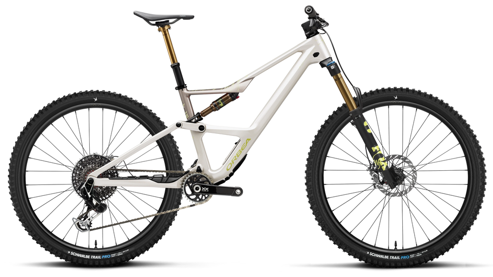 Orbea OCCAM SL M-LTD Mountain Bike in Ivory White - Nickel (Gloss), side view