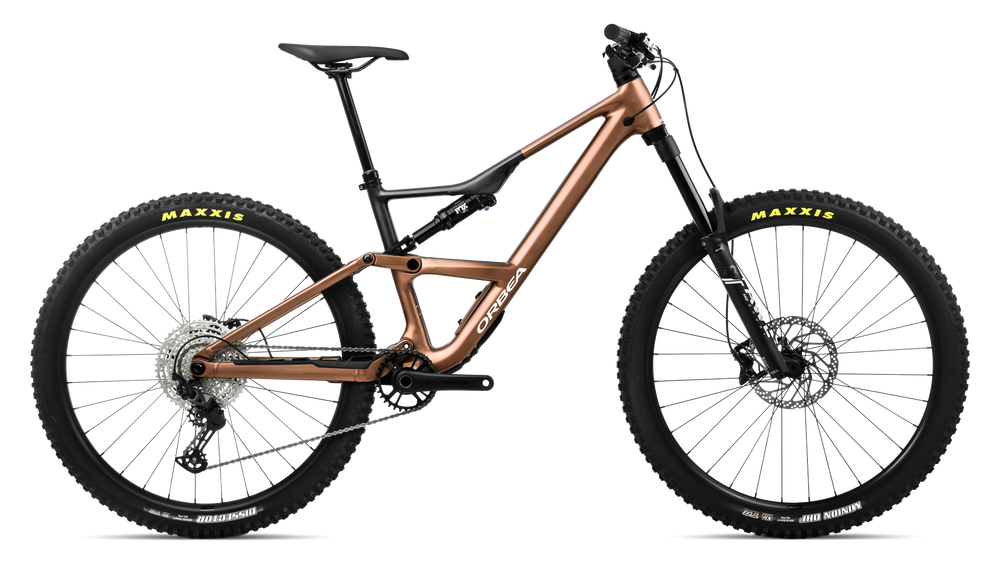 Orbea OCCAM LT H30 Mountain Bike in Metallic Cinnamon (Matt) - Black (Gloss), side view