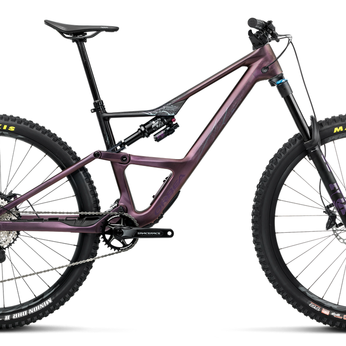 Orbea OCCAM LT M30 Mountain Bike in Sunset Carbon View - Black (Matt), side view