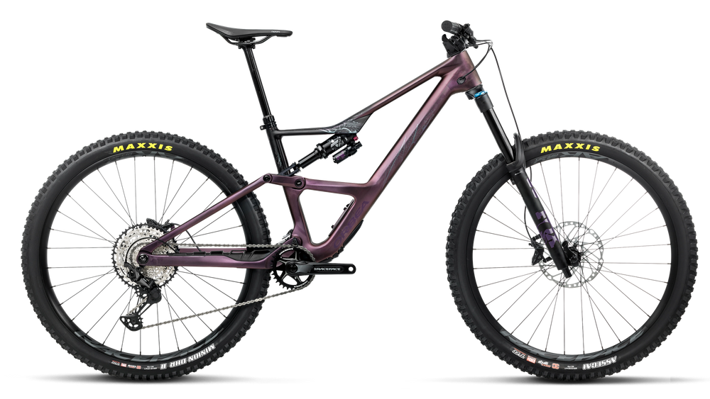 Orbea OCCAM LT M30 Mountain Bike in Sunset Carbon View - Black (Matt), side view