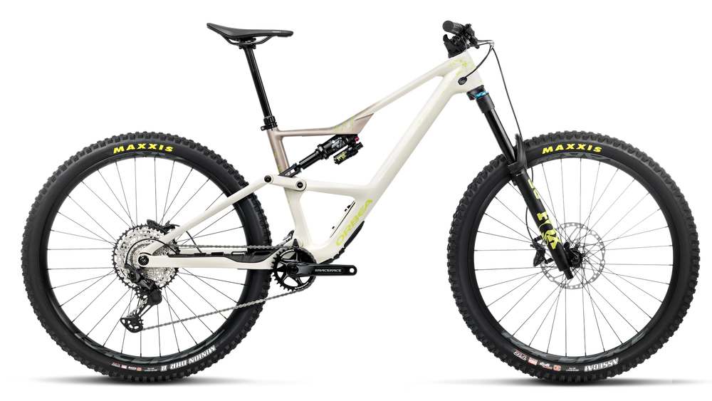 Orbea OCCAM LT M30 Mountain Bike in Ivory White - Nickel (Gloss), side view