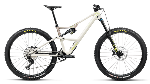 Orbea OCCAM LT M30 Mountain Bike in Ivory White - Nickel (Gloss), side view