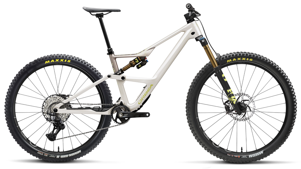 Orbea OCCAM LT M10 Mountain Bike in Ivory White - Nickel (Gloss), side view
