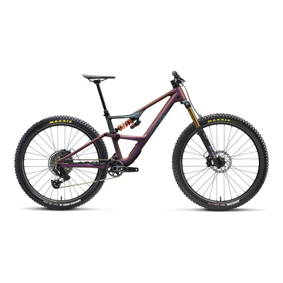 Orbea OCCAM LT M-TEAM Mountain Bike in Sunset Carbon View - Black (Matt), side view