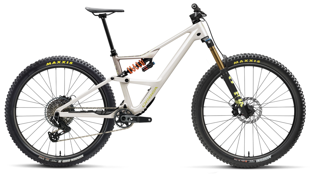 Orbea OCCAM LT M-TEAM Mountain Bike in Ivory White - Nickel (Gloss), side view
