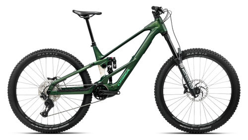 Orbea WILD LT H20 Mountain Bike in Racing Reen - White Cream (Gloss), side view