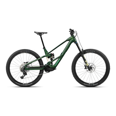 Orbea WILD LT H10 Mountain Bike in Racing Reen - White Cream (Gloss), side view