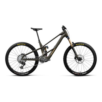 Orbea WILD LT M-TEAM RS Mountain Bike in Magic Gold C. View (Matt) - Titan Gold (Gloss), side view