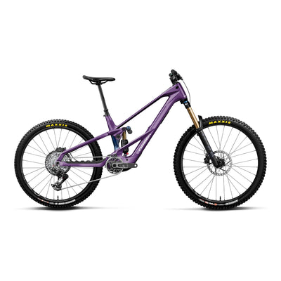 Orbea WILD LT M-TEAM RS MULLET Mountain Bike in Royal Plum-Noctiluca C.View (Gloss), side view