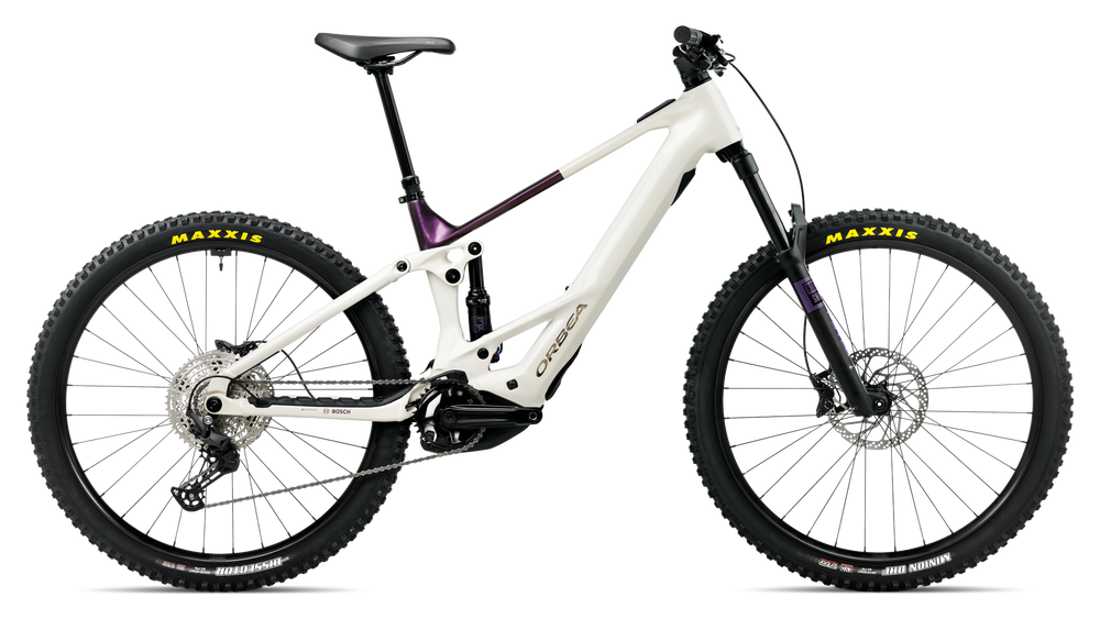 Orbea WILD TR H20 Mountain Bike in White Cream - Sunset (Gloss), side view